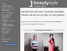 Tablet Screenshot of beauty-style-muenchen.de
